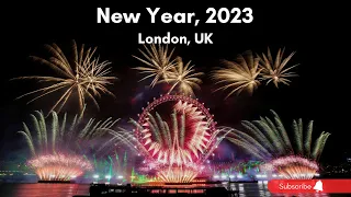 London's New Year's Eve fireworks 2023 | Full HD 1080p