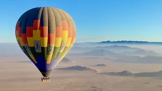 Hot air balloon flight over Namibia's desert | SPECTACULAR travel experience (4K)
