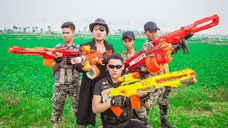 Nerf Guns War : Couple S.W.A.T Of TTNerf Team Special Finish Mission Catch Boss X Criminal Dangerous