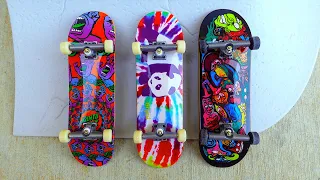 Finger Skateboard | 3 Cool Tech Deck Skateboards | Tricks On Finger Skateboard