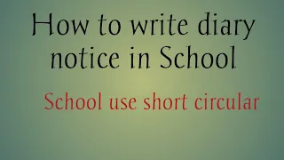 How to write diary notice in English|Dailyuse English sentences|