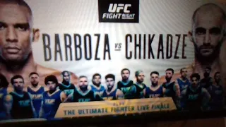 UFC Fight Night, Barboza VS Chikadze Live Coverage And Chat