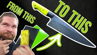 HOW TO make a Fulltang Chefknife handle! | DIY Chefknife part2