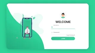 Responsive Animated Login Form Using HTML & CSS & JavaScript