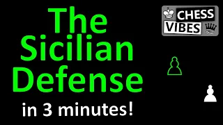 Beginner friendly overview of the Sicilian Defense in 3 minutes!