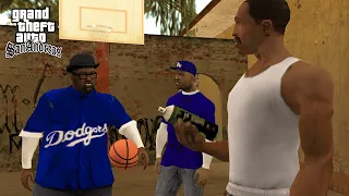 Crips vs Bloods Tagging Up Turf Mission in GTA San Andreas! (REAL GANGS)