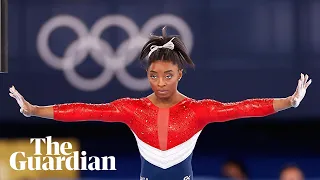 Simone Biles reacts to exit from Olympic team gymnastics final: 'Put mental health first'