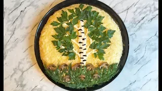 Салат "Березка" / Salad "Birch" / Салат с Курицей / Праздничный Салат