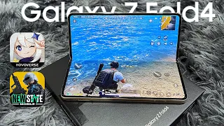 Samsung Galaxy Z Fold 4 - Gaming Test | Genshin Impact, PUBG New State (Beige Color)