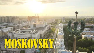 Moskovsky District, Saint Petersburg (Russia) AERIAL DRONE 4K VIDEO