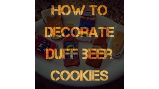 How To Decorate Duff Beer Can Cookies | Eclectic Cake Company