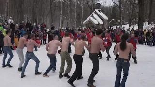 Кулачный бой стенка на стенку / Russian fist fighting