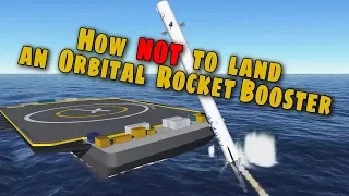 SpaceX Falcon Heavy - How Not to Land an Orbital Rocket Booster