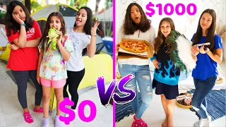 Pijamada POBRE $0 vs Pijamada MILLONARIA $1000 - Mimi Land