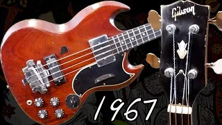 The Thump of the Mudbucker! | 1967 Gibson EB-3 Electric SG Bass Faded Cherry | Review + Demo