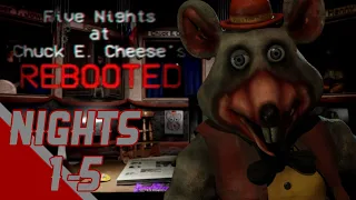 Five Nights at Chuck E. Cheese’s: Rebooted (Walkthrough) || Nights 1-5 Complete! (First Star)