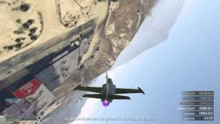 GTA V - Inverted Flying Challenge TOP GUN ENDING!