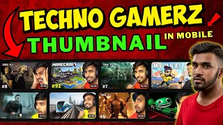 How to make thumbnail like Techno Gamerz in Mobile🔥 || Techno Gamerz jaisa thumbnail kaise banaye