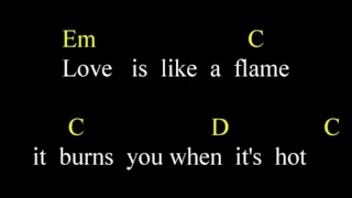 Nazareth - Love Hurts Guitarkaraoke with Chords an Lyrics