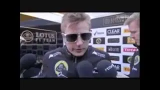 Kimi Räikkönen interview - Doesn`t want to answer a stupid question