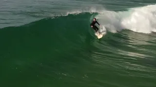 Surfing rare point peelers