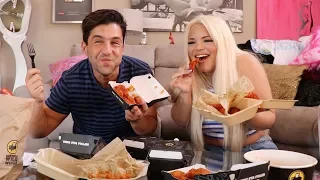 EPIC WINGS MUKBANG WITH TRISHA!! (WINGSTOP! HOOTERS! BWW!)