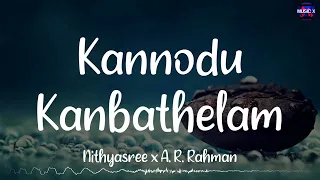 𝗞𝗮𝗻𝗻𝗼𝗱𝘂 𝗞𝗮𝗻𝗯𝗮𝘁𝗵𝗲𝗹𝗹𝗮𝗺 R̶e̶m̶i̶x̶ (Lyrics) - Nithyasree x A. R. Rahman | Jeans / #kannodukanbathellam