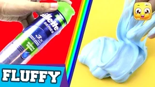 How To Make Fluffy Slime With SHAVING GEL DIY Without Borax or Liquid Starch, Detergent