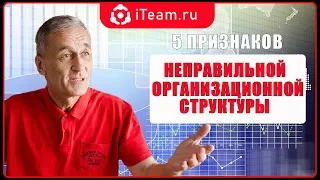 [Организационная структура] 5 признаков неправильной организационной структуры