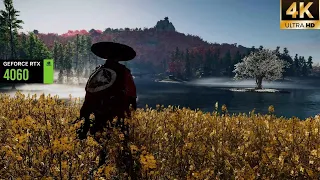 Relaxing Walk Across the Map in Ghost of Tsushima PC  - 4060 Ti  4K