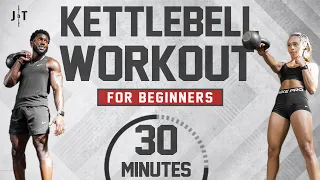 30 Minute Beginner Kettlebell Workout [Full Body Strength Training]