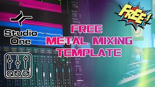 🎧 Free Metal Mixing Template 🎧 /Studio One 4/ #metal #mixingtemplate