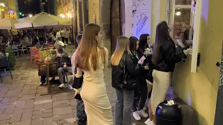Львів 2023: дівчата милуються прутнями, нічне життя, Вірменська, Lviv nightlife 2024