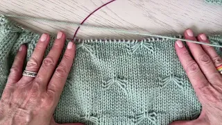 How to knit the butterfly stitch.