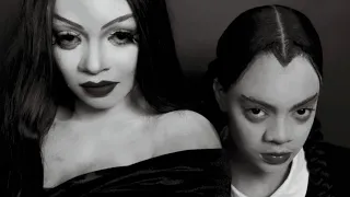 MORTICIA ADDAMS HALLOWEEN MAKEUP TUTORIAL | FT JACQUELINE KRISTEN | OCOLAA