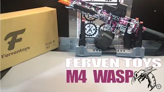 Showcase-Setup-Demo & FPS: FERVEN TOYS M4 Wasp/M416 PRO Gel Ball Blaster - Contest Link in Desc