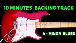Slow 12 bar blues in A minor | 10 minutes backing track for jam & improvising | 60 bpm