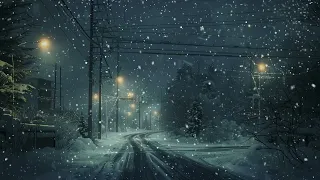 Frosty Calm Bliss - 3 Hour Snowstorm Melodies to Soothe Stress and Promote Inner Peace