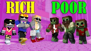 Monster School FAMILY VS FAMILY POOR VS RICH Minecraft Animation