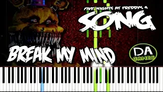 Break My Mind - FNAF 4 Song by DAGames [Synthesia Piano Tutorial]