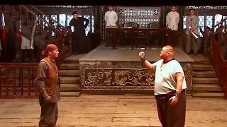 Kung Fu Movie! Skinny young man battles a 380-pound strong man, not at a disadvantage on strength.