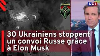 30 Ukrainiens bloquent un convoi Russe grâce à Elon Musk