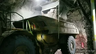 Loading Ore into the Bed of a Mining Truck