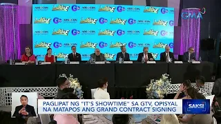 Paglipat ng "It's Showtime" sa GTV, opisyal na matapos ang grand contract signing | Saksi