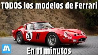 Todos los modelos de Ferrari en 11 Minutos