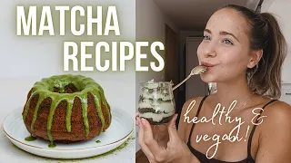 MATCHA RECIPES (vegan & healthy) - TIRAMISU, MARBLE CAKE,...