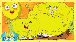 Top 14 Las Veces que Bob Esponja Se Volvió Super Absorbente | Bob Esponja en Español