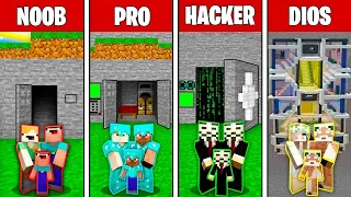 ENTRADA SECRETA NOOB VS PRO VS HACKER VS DIOS EN MINECRAFT TROLL 😱