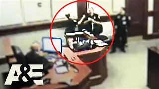 Court Cam: Court Officers Horse Playing During Trial Gets Way Out of Hand | A&E