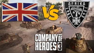 CoH3 preview 1v1: AE as Brits vs. Vulcan as DAK - Great game from the London press event.